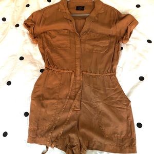 Cognac Utility Romper